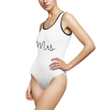 Load image into Gallery viewer, Mrs. Women&#39;s Classic One-Piece Swimsuit
